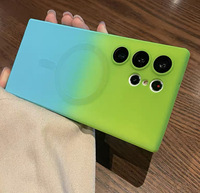 Étui de téléphone portable en TPU souple coloré magnétique antichoc à dégradé de couleurs pour Samsung Galaxy S26 S25 S24 S23 S22 Ultra A17 A57 A56