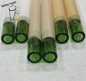 Customized green glass mouth with good smoking sensation Cigarette <b>paper</b> made from unbleached/bleached rice <b>paper</b> - Product Image 2