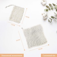 Écologique Zéro Déchet Crochet Jute Chanvre Économiseur Naturel Coton Cordon Maille Sac Exfoliant Sisal Savon Pochette Sac