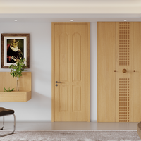 Desain Interior Ruangan Modern SUPERUS Pintu Interior Rumah Kayu Solid untuk Rumah