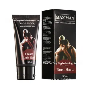 MAXMAN Black Box Doppel-<span class=keywords><strong>Penis</strong></span>-Massagecreme Gel Wasserfest 50ml Individuelles Logo Erwachsenen-Pflege Titan Gel Größer Stärker - Product Image 1