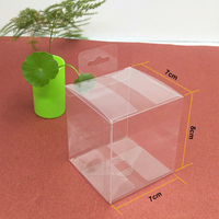Boîte d'emballage carrée transparente personnalisable en PET/PVC/PP avec crochet pour l'affichage et le stockage en supermarché et commerce de détail