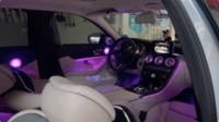Kit de Luces Ambientales ZYCELA para Benz GLC X253 W253 C205 W205 2015-2022, 64 Colores LED, Sinfonía Inteligente, Compatible con Automóviles de 3-5W, 1 Año de Garantía, 12V