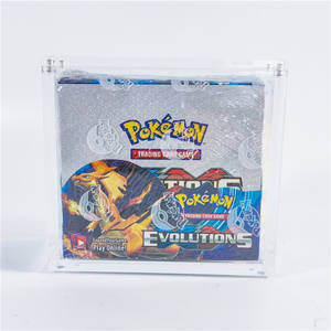 Booster Box Factory Custom Clear Square Acrylic Evolutions Booster Box Lucite Booster Box Case