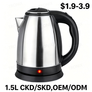 Bouilloire Électrique Sans Fil en Acier Inoxydable 0.8L-2.0L, Classique, Personnalisée, Certifiée CE RoHS ETL <span class=keywords><strong>CB</strong></span>, OEM/ODM SKD/CKD, Vente en Gros - Product Image 3