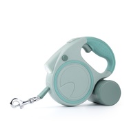 Laisse de traction pour animaux de compagnie à LED avec éclairage automatique, sécurité nocturne, antidérapante, durable, pour la marche en extérieur, laisse pour chiens