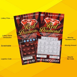 Boletos de Lotería Personalizados de Alta Seguridad con Datos Variables, Boletos de Lotería para Rascar - Product Image 2