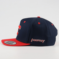 Casquette Snapback 5 Panneaux en Coton de Haute Qualité, Style Hip Hop, Logo Brodé 3D, Visière Plate, Personnalisable, pour le Sport et les Performances