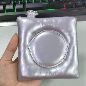 Mode PU cuir <span class=keywords><strong>miroir</strong></span> charme extérieur <span class=keywords><strong>miroir</strong></span> <span class=keywords><strong>porte</strong></span>-clés femmes rond maquillage <span class=keywords><strong>miroir</strong></span> bureau tasse Pad - Product Image 6