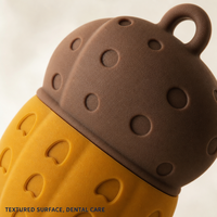 Jouet distributeur de friandises en silicone pour chiens, puzzle alimentaire ovale, mangeoire lente, jouet à mâcher souple et élastique, sûr pour la bouche, interactif