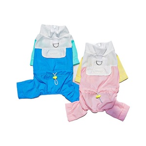 เสื้อผ้าสุนัขสี่ขา น้ำหนักเบา กันลม ฤดูใบไม้ผลิ ฤดูร้อน สีฟ้า สีเขียว สีขาว สีชมพู สีเหลือง สีขาว อุปกรณ์สำหรับสุนัขตัวเล็ก - Product Image 5