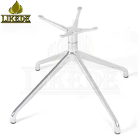 Base de chaise pivotante 4 étoiles en aluminium robuste de 670 mm, réglable en hauteur, polie, pour pieds de canapé, salon, bureau, extérieur, hôpital