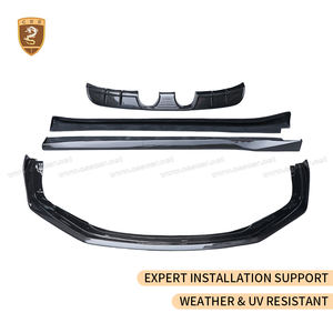 Kit Carrozzeria in Vera Fibra di Carbonio per <span class=keywords><strong>Porsche</strong></span> <span class=keywords><strong>911</strong></span> 991.2 <span class=keywords><strong>Modello</strong></span> 2016-2018, Labbro Anteriore, Diffusore Posteriore, Minigonne Laterali, Kit Carrozzeria Compatto - Product Image 1