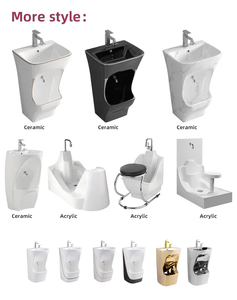 Lavabo Avec <span class=keywords><strong>Lave</strong></span> Pied Lavabo sur pied sur pied islamique moderne Lavabo sur pied Lavabo sur pied pour robinet de salle de bain musulman Wudu - Product Image 6