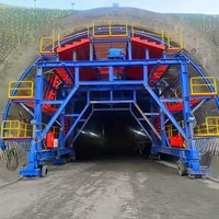 Chariot de manutention pour panneaux de coffrage en acier pour tunnels industriels étanches