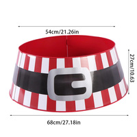 Vente chaude mignon créatif 3 panneaux métal arbre de noël collier fer découpe conception arbre jupes pour une utilisation décorative de fête
