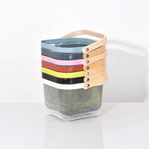 Colorful Metal <strong>Wire</strong> <strong>Basket</strong> with Powder Coating XL Folding Fruit <strong>Basket</strong> Drainer Rack Home Storage Fruit Rack - Product Image 6