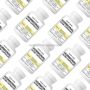 Capsules contre l'acné hormonale, 90 unités, vitamine A, DIM, B5, curcuma, racine de pissenlit, 5-HTP, glutathion, complément alimentaire pour femmes - Product Image 4