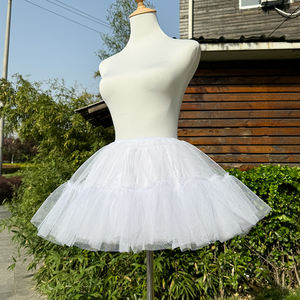 Sirène Crinoline Mesh Trompette 4 couches <span class=keywords><strong>Robe</strong></span> de mariée Crinoline <span class=keywords><strong>Jupon</strong></span> avec 4 couches à volants - Product Image 5