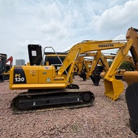 Excavatrice Komatsu PC130 d'occasion, 13 tonnes, d'origine japonaise, à vendre à prix avantageux
