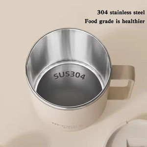 Tazas Personalizadas de 500 ml, Tazas de Viaje Aisladas al Vacío, Taza de Café de Acero Inoxidable 304 con Tapa - Product Image 3