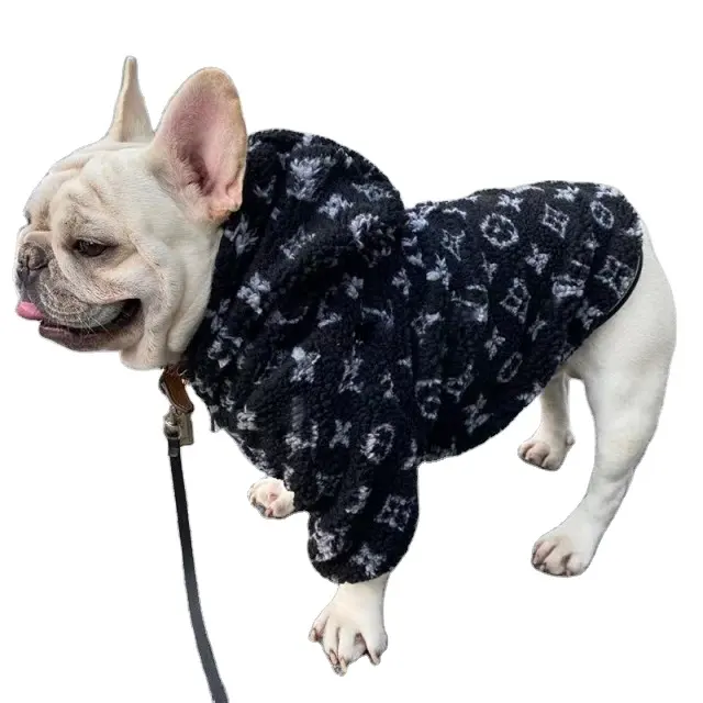 Ins Luxo Vestuário Produtos Boutique Designer Casacos Casacos Casacos De Luxo Pet Roupas Buldogue Francês Imitar Loja Moda Inverno