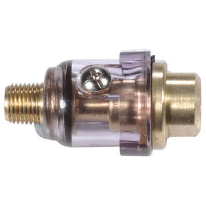 Lubrificateur d'huile Fervi 9,5 mm 3/8 pouce, corps en laiton, vidange manuelle, filetage externe, accessoire pour outil pneumatique - Product Image 1