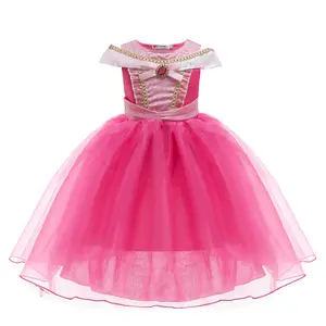 Fancy beauty prinses jurk voor meisjes, cosplay kostuum voor Halloween, verjaardagscadeau, huwelijksfeest