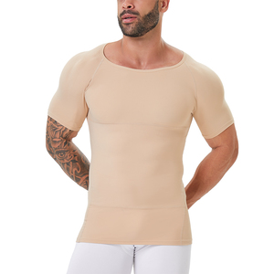 Camiseta de Compresión SYPDX01 para Hombre, Moldea la Figura, Controla el Abdomen, Disimula la Ginecomastia, Faja Reductora, Camiseta Interior Adelgazante, Corsé para Hombre - Product Image 4