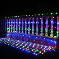 Luzes de led para festa de natal, luzes de natal, decoração, iluminação para festas de fim de ano, rede