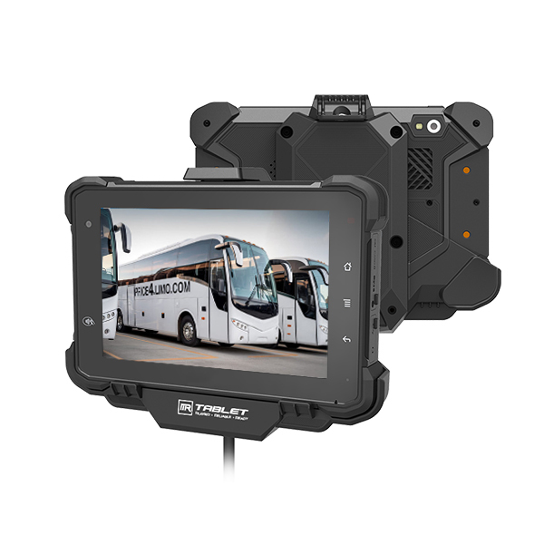 OEM/ODM 7 Inch GPS BT WiFi 1000 Nits Android 13 OS Rugged Vehicle Tablet with CANBus OBD-II for Bus Fleet Management