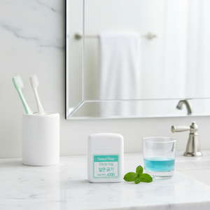 Fil dentaire aromatisé à la menthe épaisseur mince 50m fil dentaire - Product Image 3