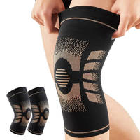 Protection respirante et réglable en fibre de cuivre à ions de cuivre pour la paume, le genou, la cheville et le coude, en tricot de nylon doux à compression