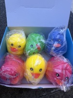Jouets à presser populaires : Canards géants à remontée lente, garnis de farine