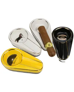 Cendrier Portable d'extérieur en céramique pour tabac, accessoire de Promotion pour tabac, modèle ATY004