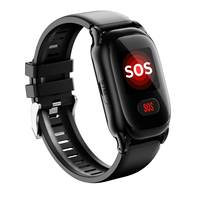 Montre connectée 4G pour personnes âgées H28G, appel SOS, appel vidéo, fréquence cardiaque, pression artérielle, température, alarme de chute, WiFi, rappel de médicaments