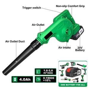 Souffleur électrique sans fil 20V puissant pour le nettoyage, idéal pour le bricolage, livraison directe prise en charge, entrepôt local UE - Product Image 4
