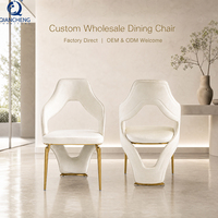 Chaise de salle à manger de luxe moderne haut de gamme en acier inoxydable pour hôtel, mariage, location, salon, salle à manger, restaurant, mobilier