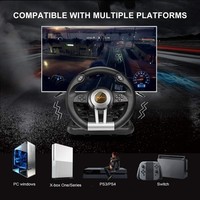 Volante PXN V3II 180 °   Volante de Carreras para Juegos de PC con Pedales Lineales y Palancas de Cambio para PC, PS4, Xbox y Switch
