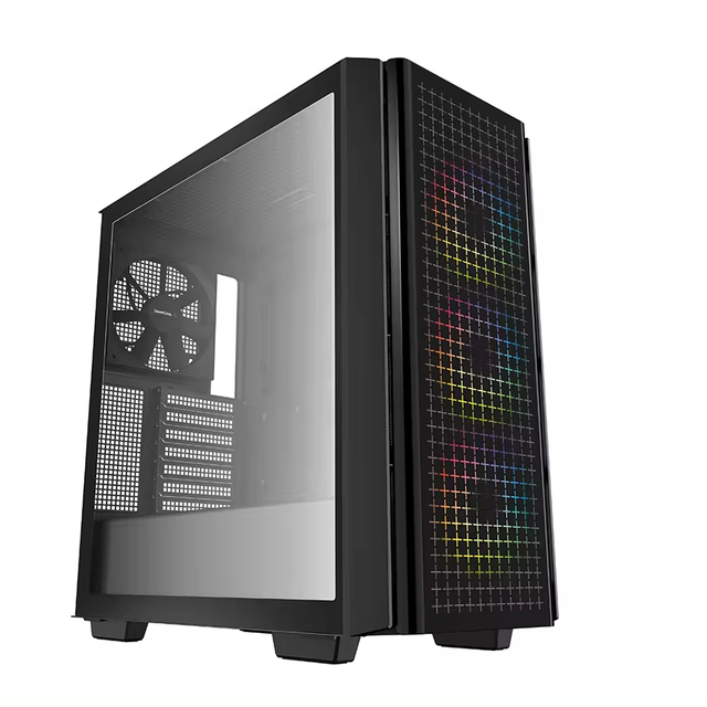 DeepCool CG540 Pre-installed 120mm ARGB Fans Cooling Capacity Tempered Glass Mid-Tower ATX Case for Gaming Desktop PC