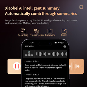 VORMOR M1 Enregistreur vocal numérique IA avec fonction de conversion vocale en <span class=keywords><strong>texte</strong></span>, compatible ChatGPT, pour prise de notes et enregistrements <span class=keywords><strong>audio</strong></span> sur téléphone - Product Image 4