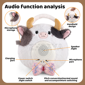 Jouet électronique sonore en peluche pour enfants Zhorya, jouet en peluche musical doux, koala, sac à main Bluetooth avec microphone - Product Image 4