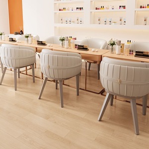 Silla de Comedor Zxm de Lujo Ligero, Moderna y Minimalista para Salón de Uñas, Muebles para Sala de Espera con Asiento Atmosférico - Product Image 1