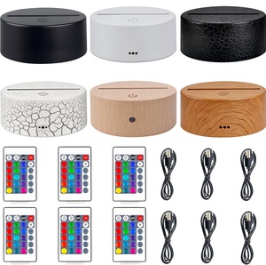 ฐานโคมไฟของขวัญวันเกิด ไฟประดับของขวัญ แสงไฟ 3 มิติ พร้อมรีโมทคอนโทรล เปลี่ยนสีได้ 16 สี ตกแต่งห้อง - Product Image 1