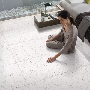 <b>Mosaic</b> White Marble Look Ceramic Porcelain Tiles Large Format Apartment Floor Wall Collection - Product Image 6