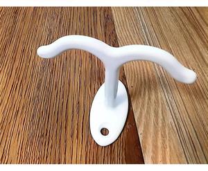 Çinko Alaşımlı Modern Çift Kancalı Kapı Askısı, Ceket veya Havlular İçin Beyaz Çift Askılı, Şık Askılıklar - Product Image 4