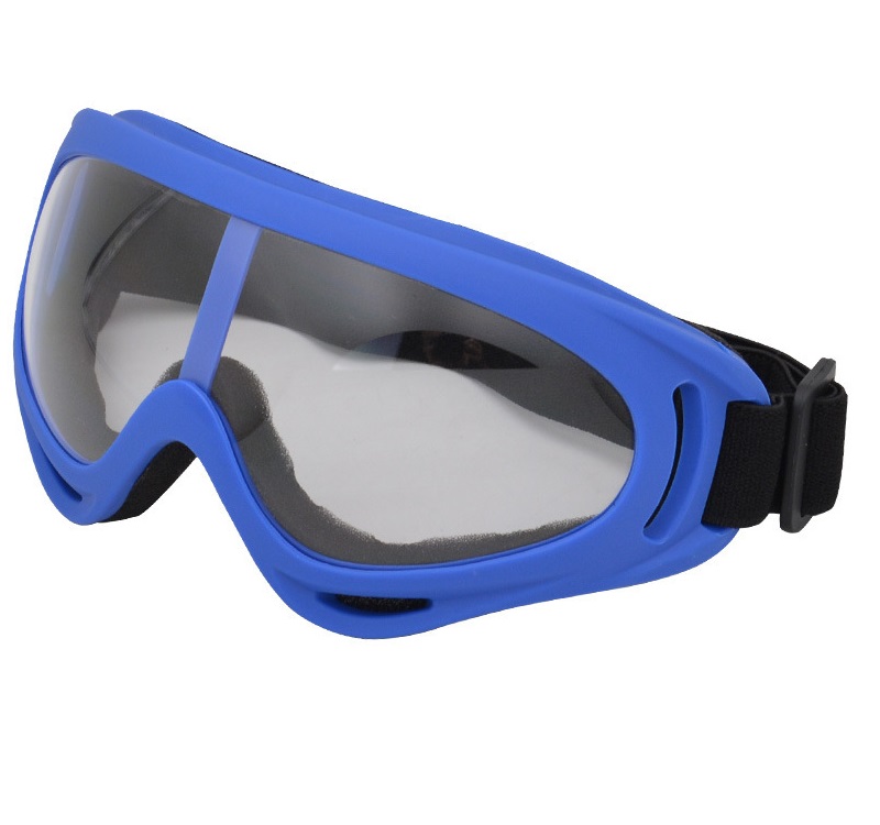 Очки для лыжного спорта и мотоцикла с противотуманной цветной оправой и защитой от песка