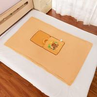 Ensemble coussin et couverture mignon en forme de capybara, couverture en peluche chaude, sac 2 en 1, couverture portable pour voiture, couverture de bureau, couverture multifonctionnelle pour dormir, cadeau de Noël