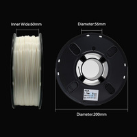 Filament ASA PRINTROO 1,75 mm noir haute intensité, résistant aux hautes températures, composite polymère pour extérieur