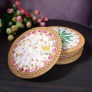 Mantel Individual de Nácar de Alta Calidad en Oferta, Ecológico, de 10 mm de Grosor, Bandeja de Mosaico de Perlas, Producto Artesanal Vietnamita Hecho a Mano - Product Image 4